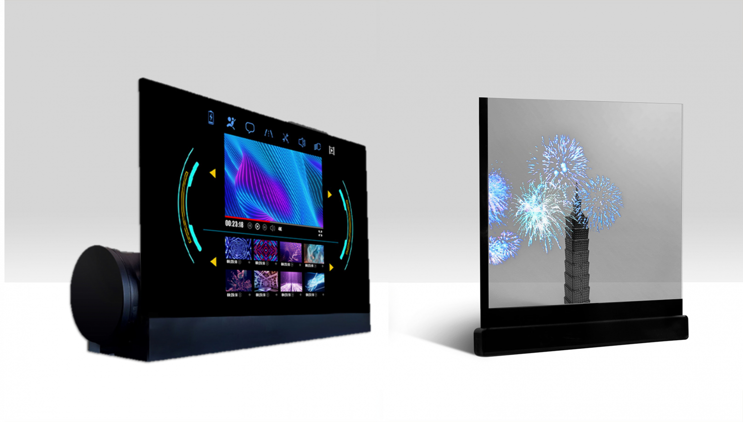 可卷式、折迭性、高透明